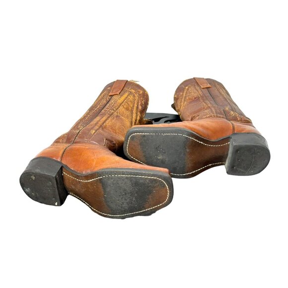 Vintage men's Durango boots with square toes and patina Size 8D - Picture 6 of 10